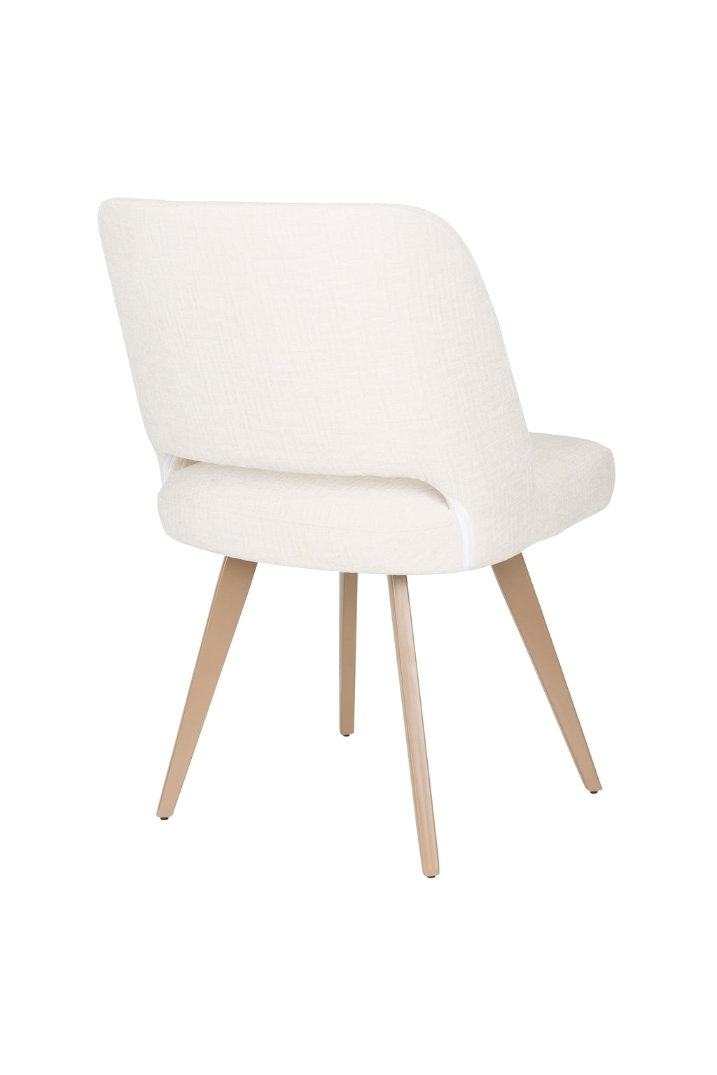 Yves - Dining Room Chair - Polyester - White/Beige