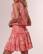 Clara Short Dress - Tropical Orange - Women
