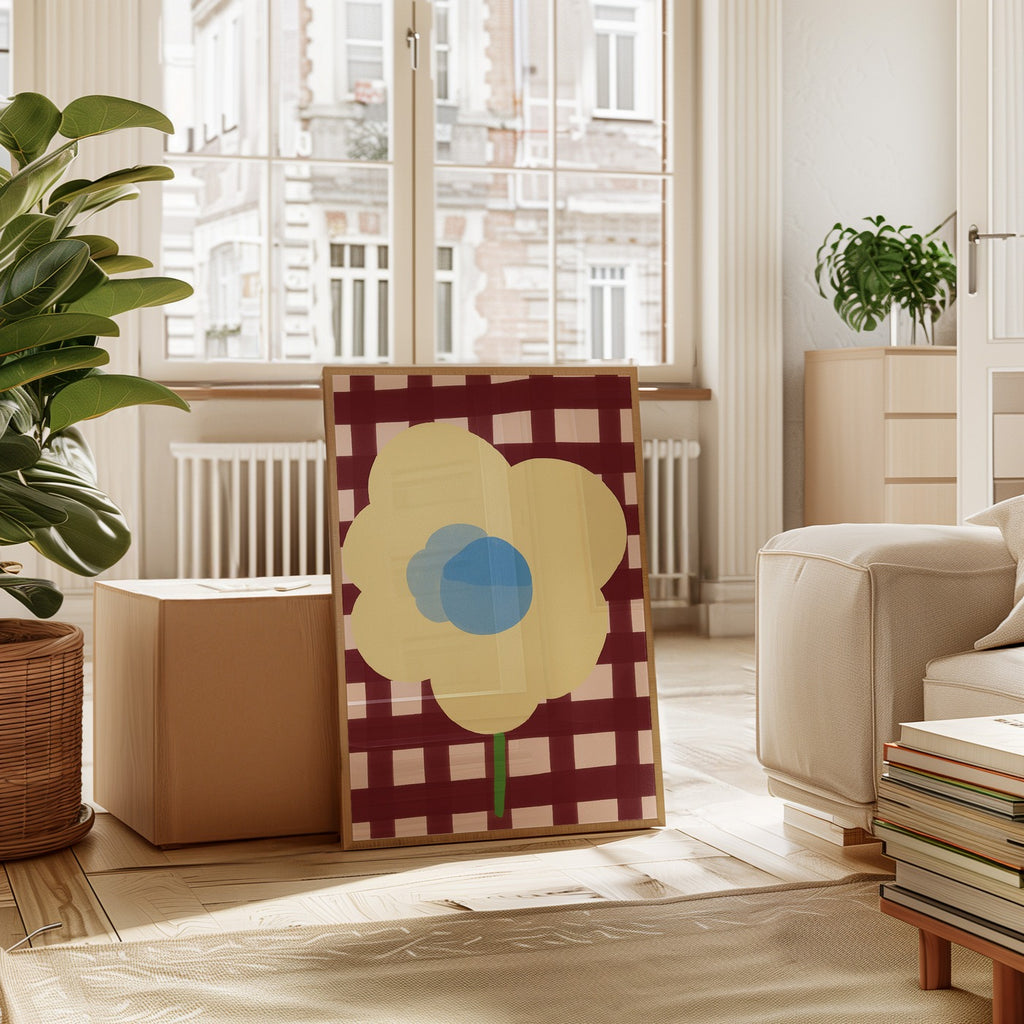 Drawn By Hand - Affiche Flower Yellow - Multi