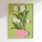 Drawn By Hand - Affiche Flower Vase N1 - Multi