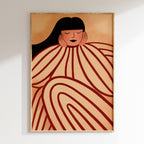 Drawn By Hand - Affiche Abstract Woman - Multi