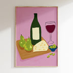 Drawn By Hand - Affiche Cheese Board - Multi