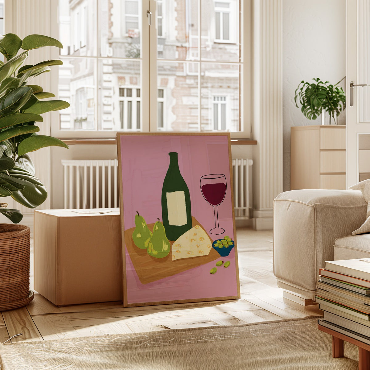 Drawn By Hand - Affiche Cheese Board - Multi