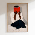 Drawn By Hand - Affiche Reading Woman 1 - Multi