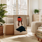 Drawn By Hand - Affiche Reading Woman 1 - Multi