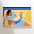 Drawn By Hand - Affiche Reading Woman 2 - Multi