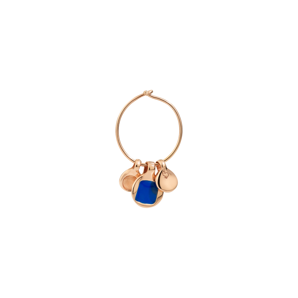 Bazaar Earrings - Gold Plated Silver & Enamel Pendants - Mini