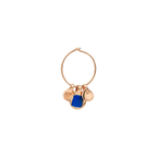 Bazaar Earrings - Gold Plated Silver & Enamel Pendants - Mini