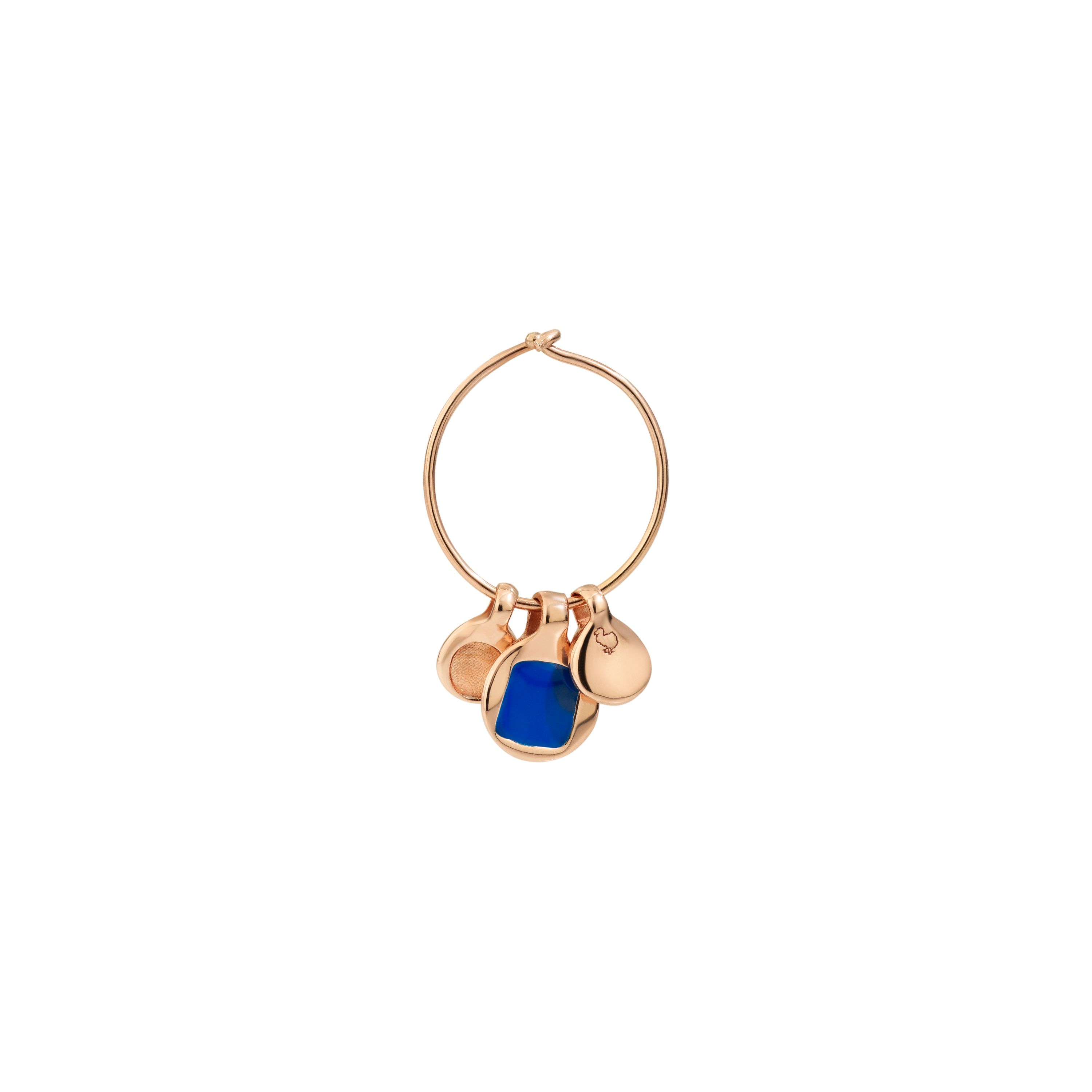 Bazaar Earrings - Gold Plated Silver & Enamel Pendants - Mini