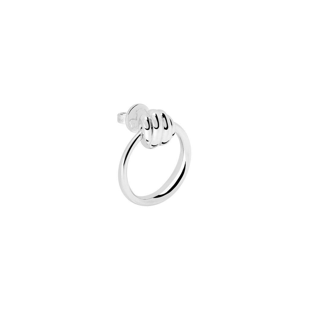 Boucle d’oreille Créole Nodo - Argent