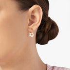 Boucle d’oreille Fleur - Or Rose 9K