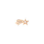 Right Shooting Star Earring - 9K Rose Gold & Diamonds