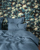 Drap Housse - Lin - Bleu Horizon