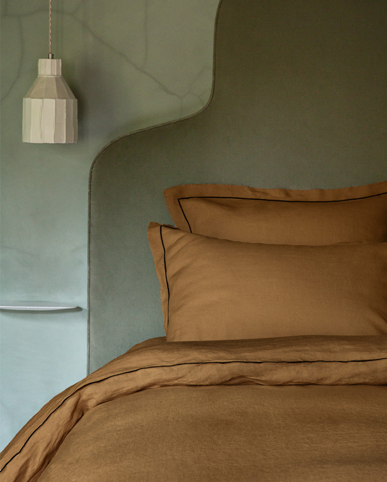 Drap Housse - Lin - Bronze