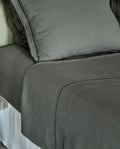 Drap Housse - Lin - Gris Laurier
