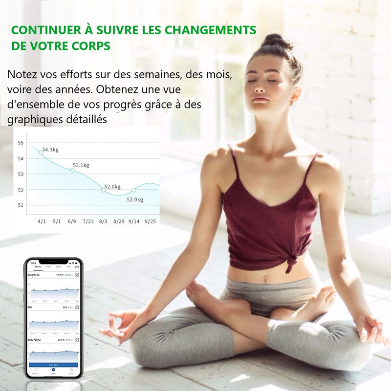 Balance Numertique Bluetooth - Blanc - Mixte