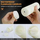 Bougies Led Effet Flamme - Blanc - Mixte