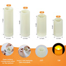 Bougies Led Effet Flamme - Blanc - Mixte