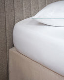 Drap Housse - Percale De Coton - Blanc