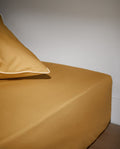 Drap Housse - Percale De Coton - Ocre