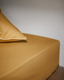 Drap Housse - Percale De Coton - Ocre