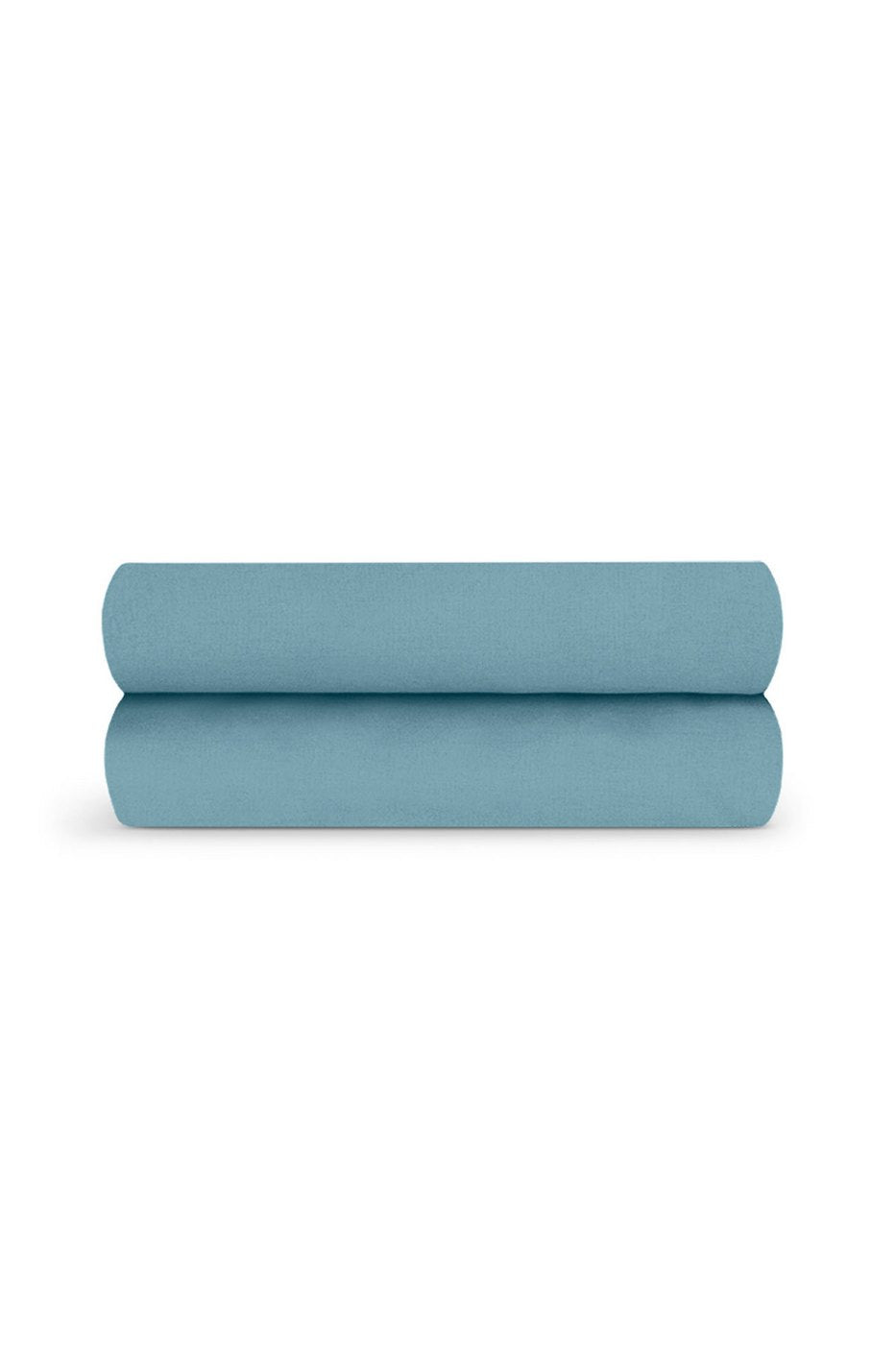 Drap Housse - Percale De Coton - Bleu Chardin