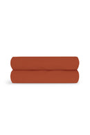 Drap Housse - Percale De Coton - Terracotta
