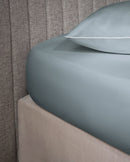 Drap Housse - Percale De Coton - Gris