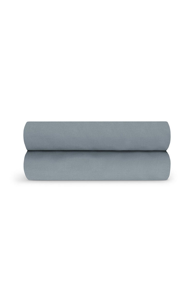 Drap Housse - Percale De Coton - Gris