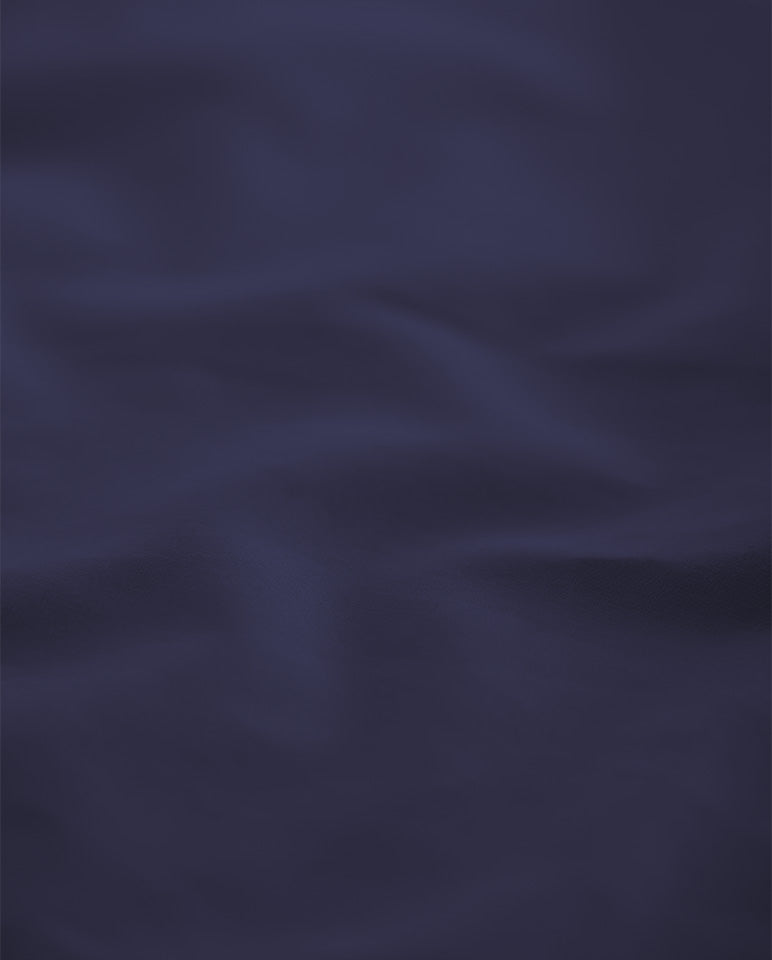 Drap Housse Percale De Coton - Bleu Nuit