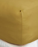 Drap Housse Percale De Coton - Vert Bronze