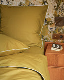 Drap Housse Percale De Coton - Vert Bronze