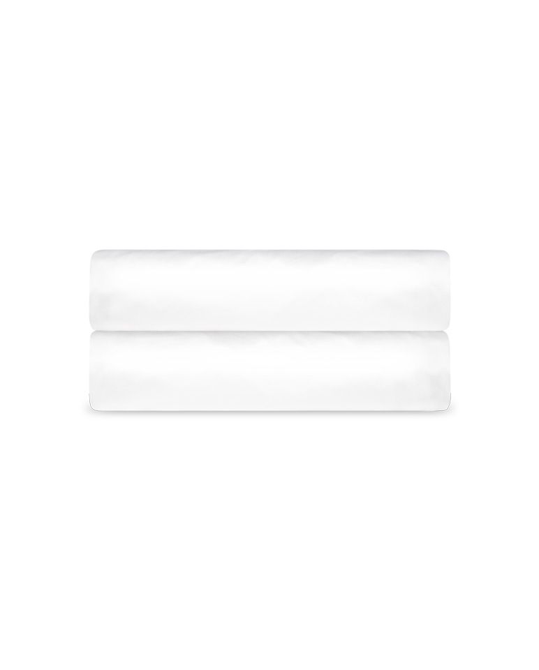 Drap housse Satin de coton - Bonnet 40cm - Blanc