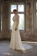 Robe Longue Ingrid - Blanc de soie