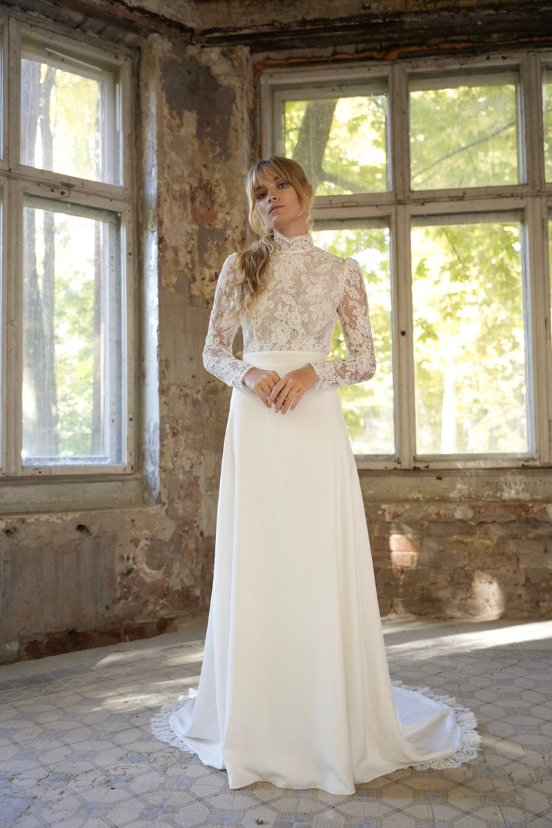 Robe Longue Ingrid - Blanc de soie