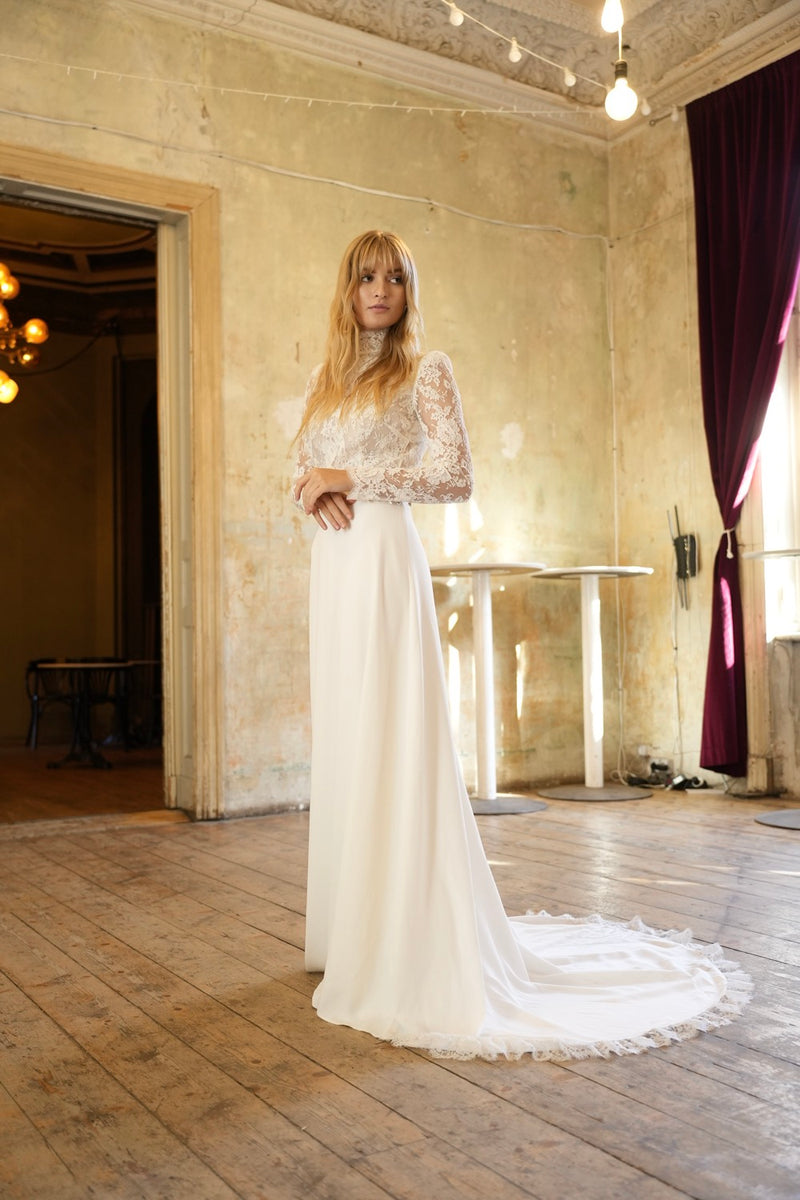 Robe Longue Ingrid - Blanc de soie