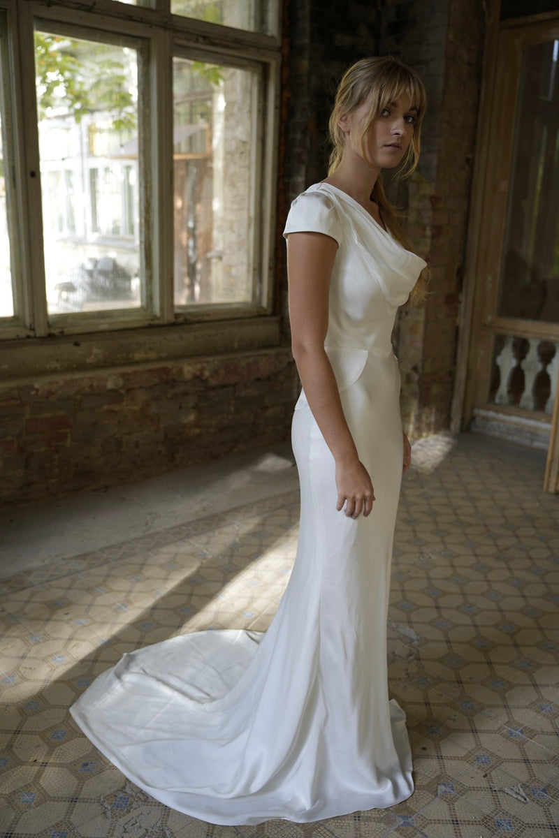 Robe Longue Philippa - Blanc Soie