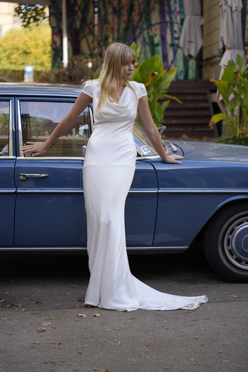 Robe Longue Philippa - Blanc Soie