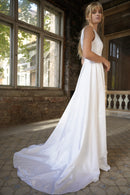 Robe Longue Adelaide - Blanc Soie