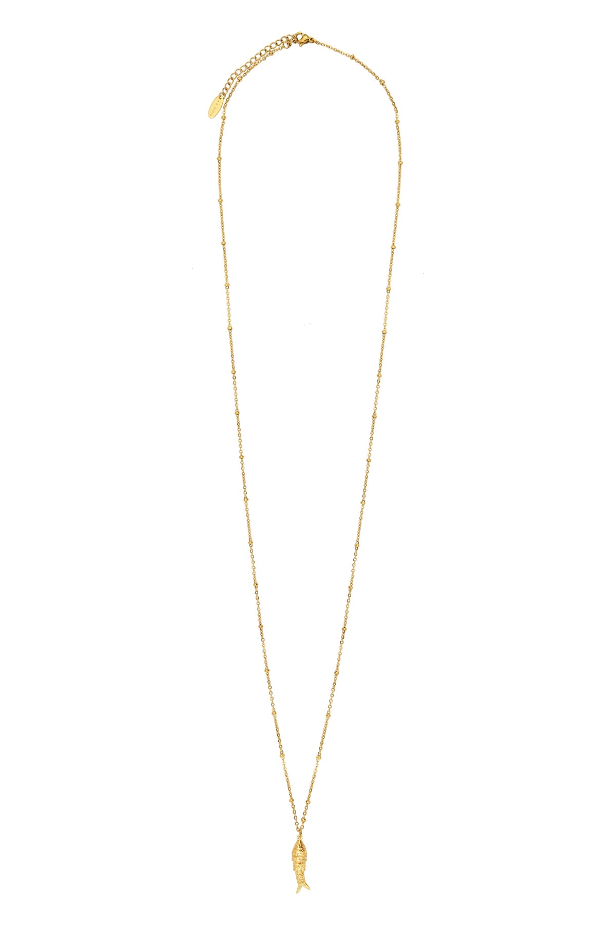 Pez Necklace - Long Necklace - Gold Or Silver