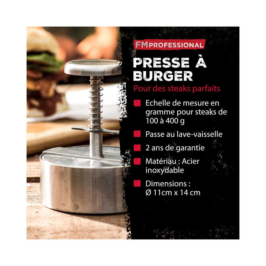 Pressa Per Hamburger Fm Professional - Grigio
