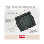 Stampo Per Dolci A Forma Di Tavoletta Di Cioccolato Zenker Silicone E Fibra Di Vetro - Nero