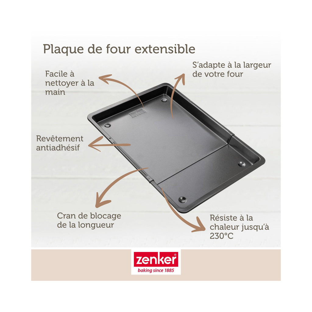 Bandeja De Horno Extensible Zenker Black Metallic - Negro