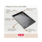 Bandeja De Horno Extensible Zenker Black Metallic - Negro