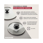 Couvercle De Cuisson En Verre Fackelmann - Transparent/Gris/Noir