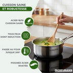 18/10 Triply Stainless Steel Saucepan Fackelmann Vita3 - Stainless Steel