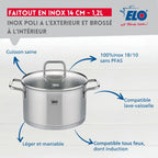 Olla De Acero Inoxidable Elo Citrin - Gris