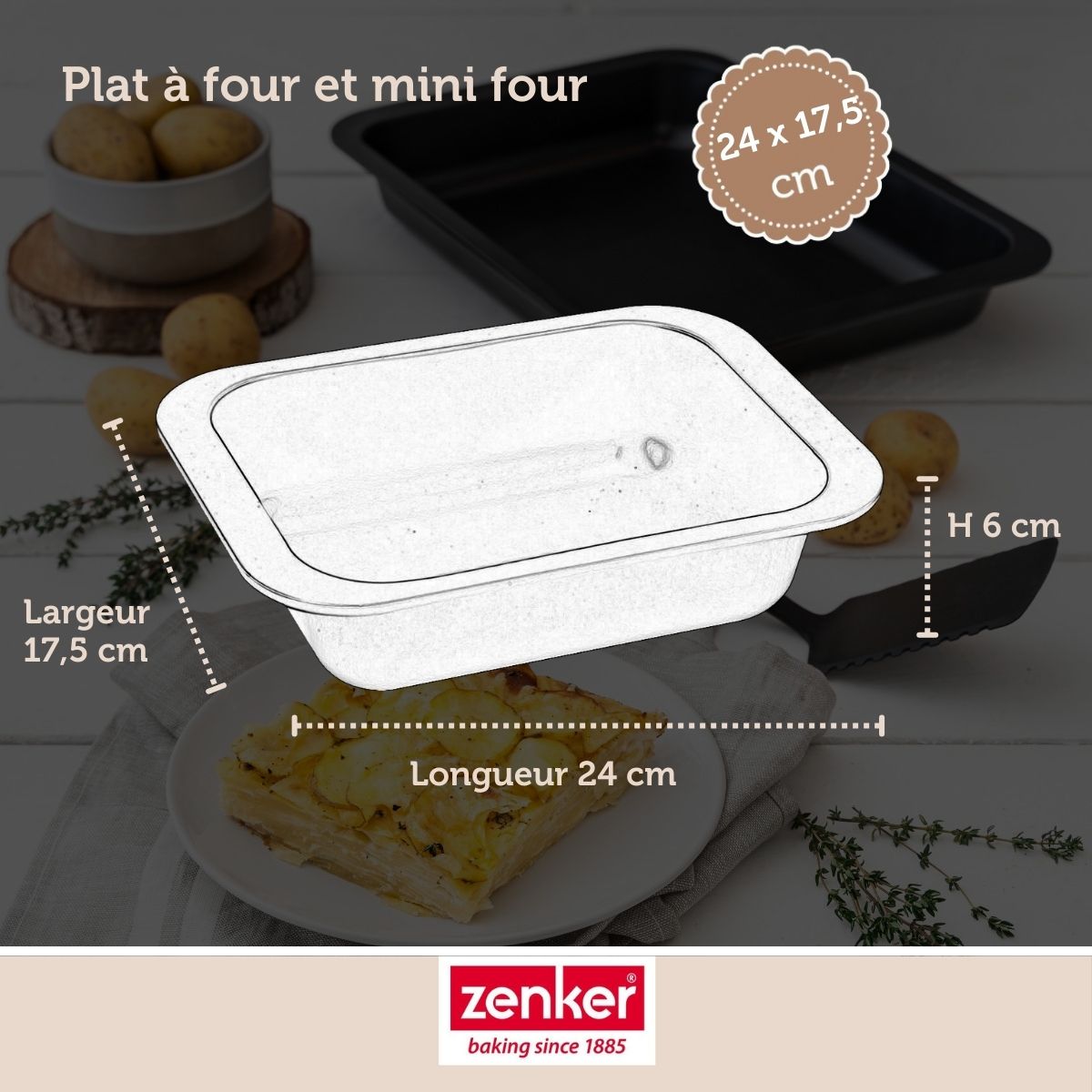 Plat À Four Zenker Spécial Cooking - Noir