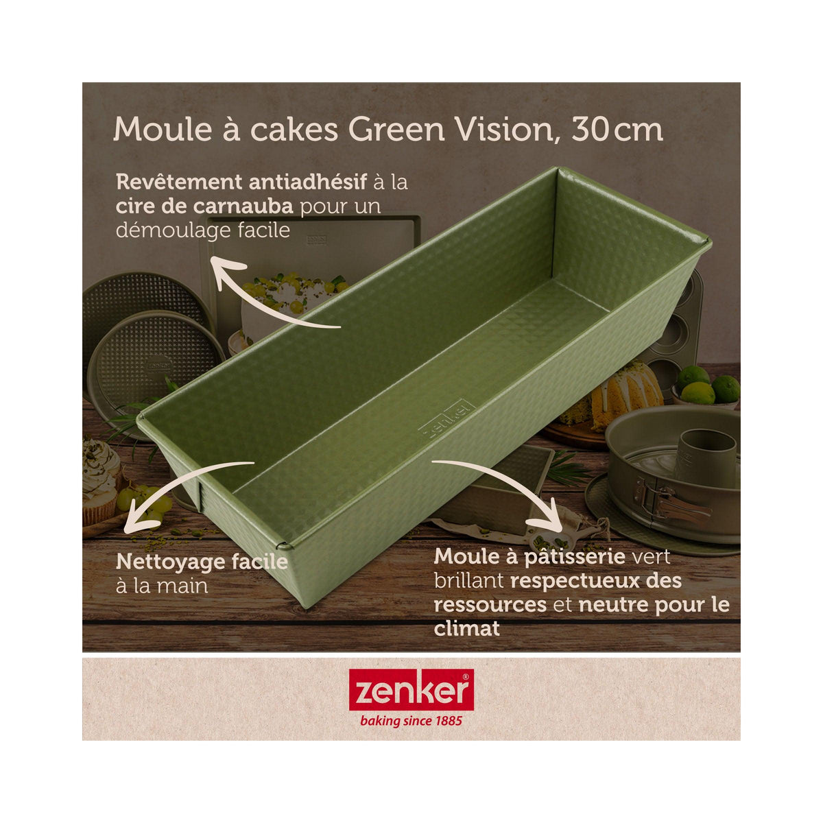 Moule À Cake Zenker Green Vision - Vert