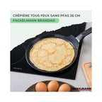 Set Candelora Crepes E 2 Utensili Fackelmann Brandao - Nero